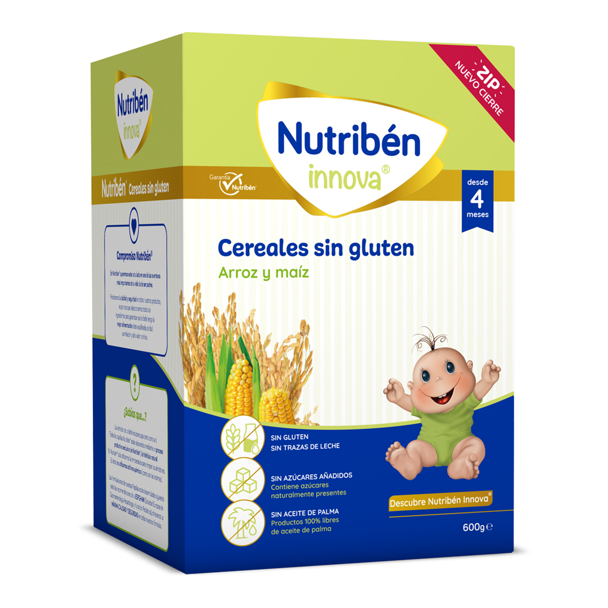 Nutribén Innova Cereales sin gluten, papilla de introducción a los cereales