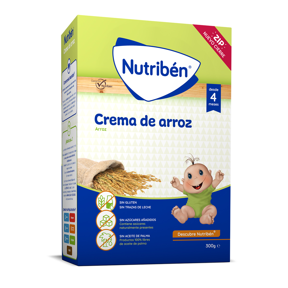 Nutriben SIN GLUTEN Papilla Cereales +4 meses, - Farma SG