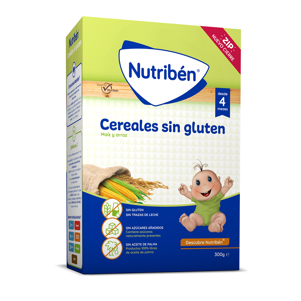 sesión Centro de producción ingeniero Nutribén Cereales sin gluten para bebés desde los 4 meses