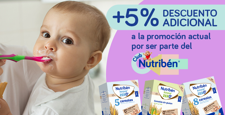 ¡Los nuevos cereales Innova® Zero% con un 5% adicional para los miembros del Club Nutribén®!