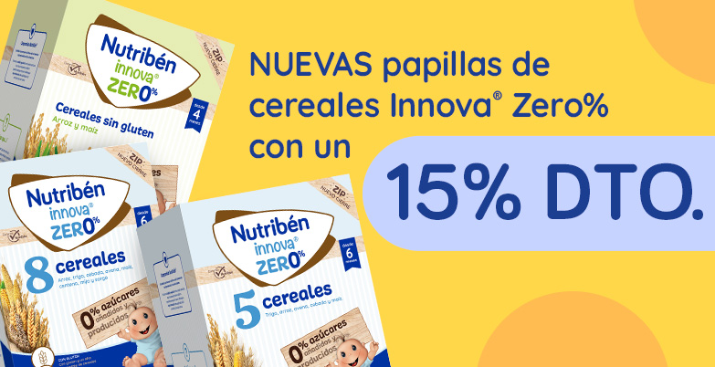 Traemos los nuevos cereales Innova® Zero%, con una promoción del 15% Dto.
